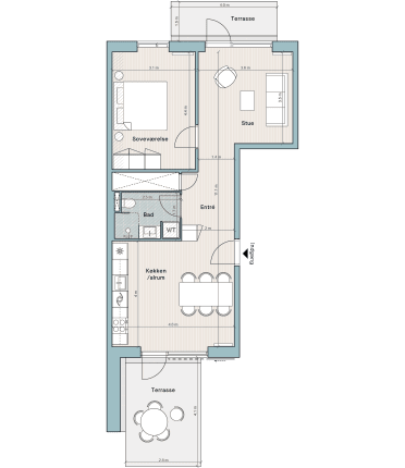 Plantegning for: Bolig nr. 16