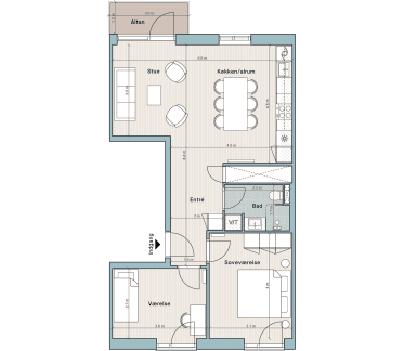 Plantegning for: Bolig nr. 19