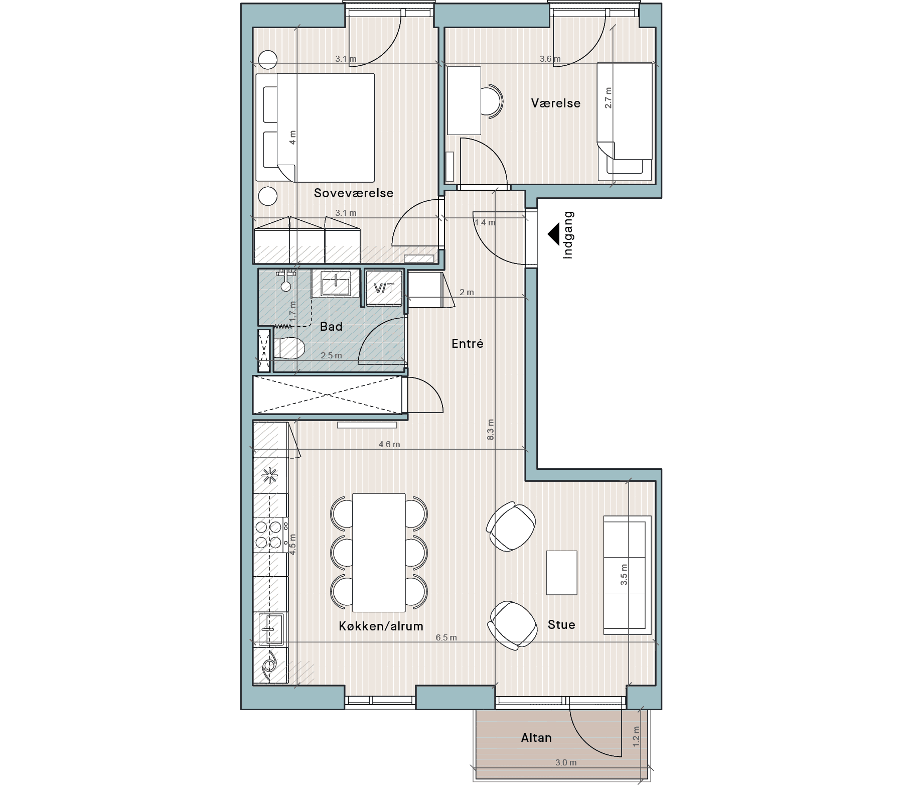 Plantegning for: Bolig nr. 58