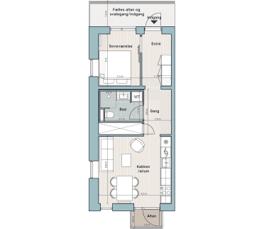 Plantegning for: Bolig nr. 163