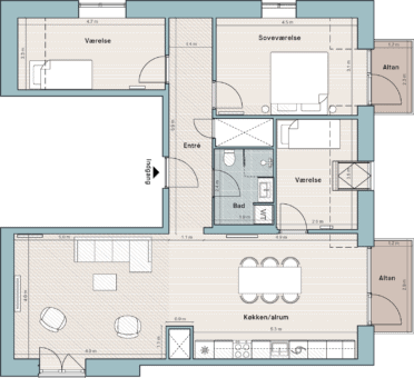 Plantegning for: Bolig nr. 348