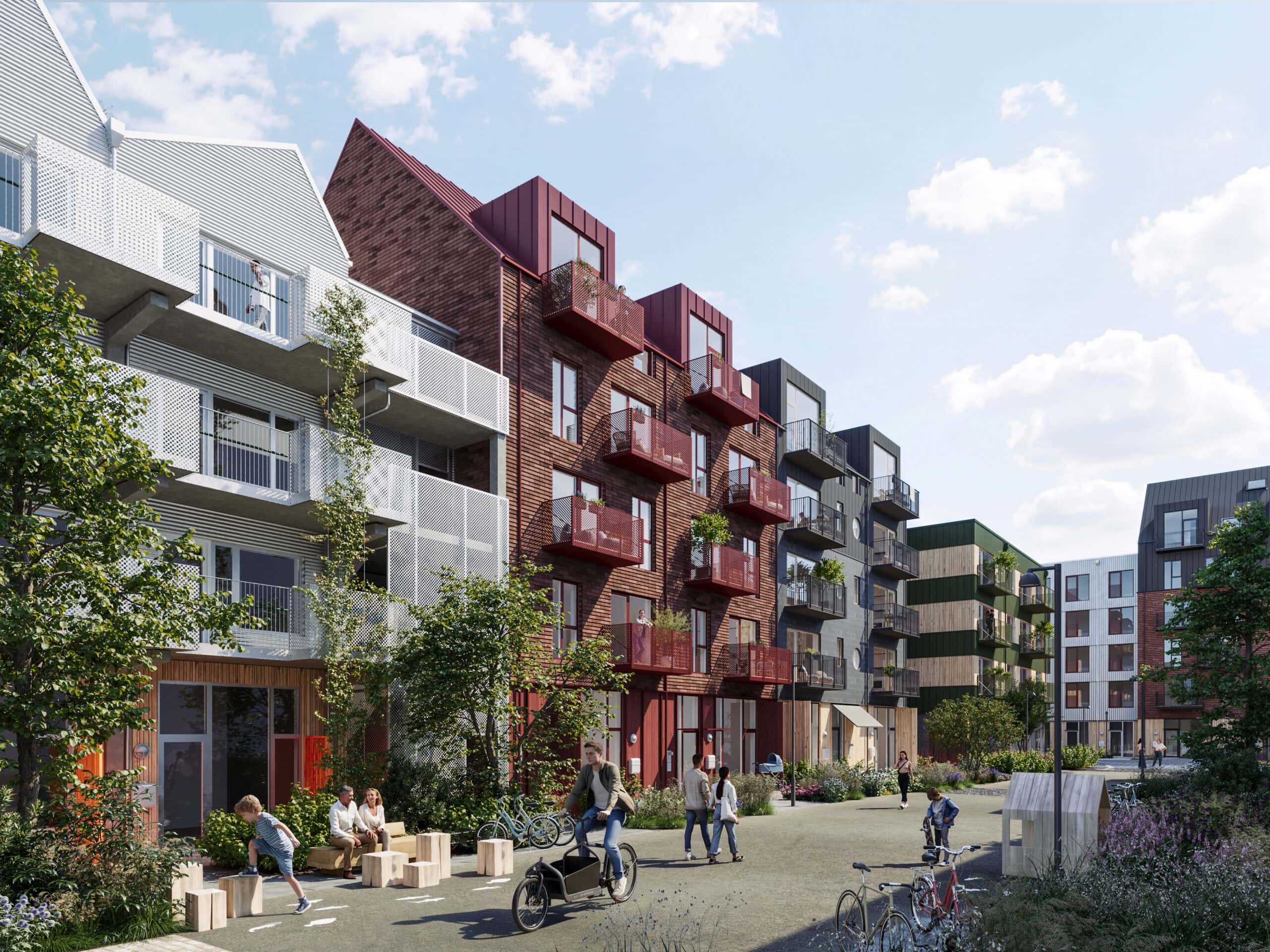 Facader i etape 2 på Stejlepladsen